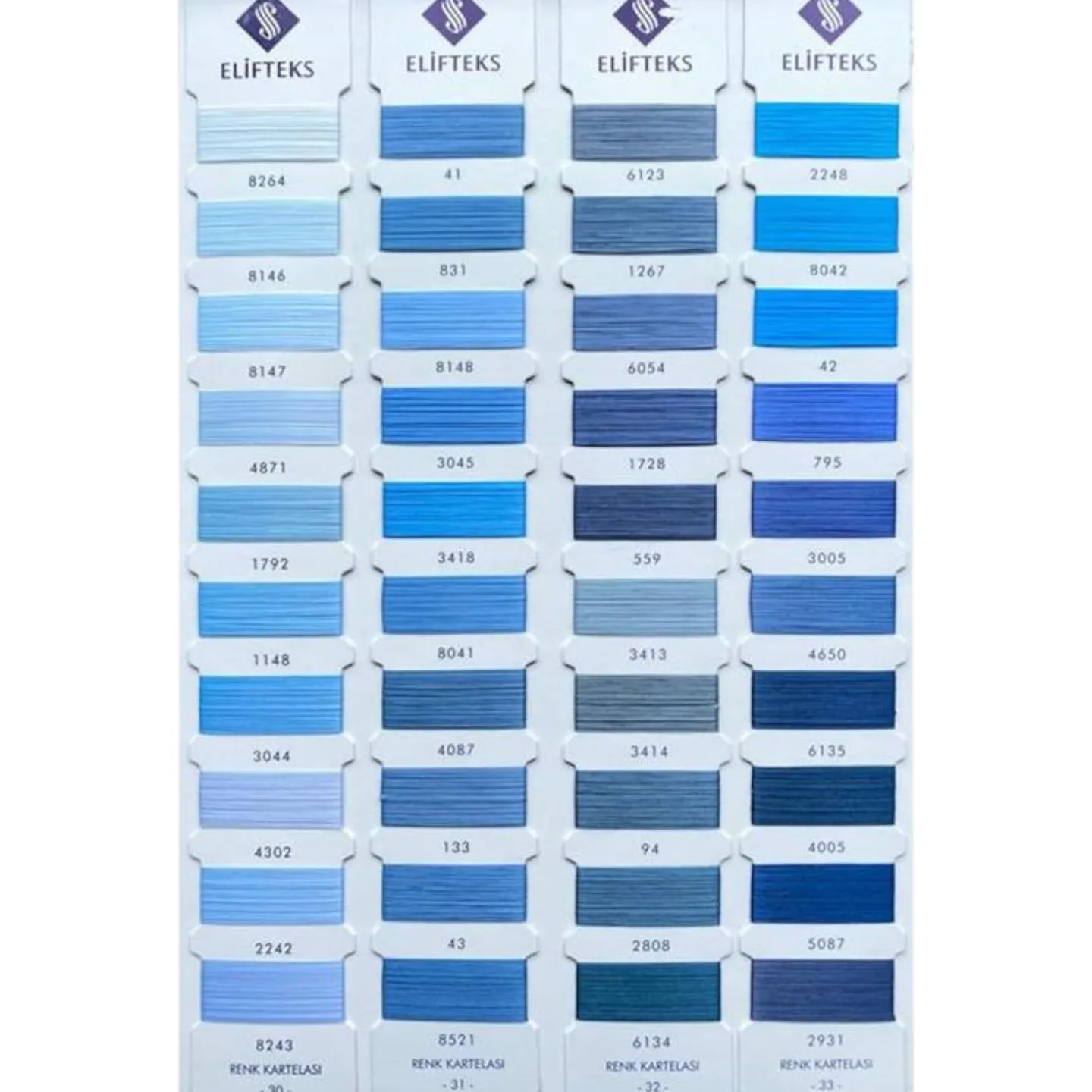 Rubber Color Chart